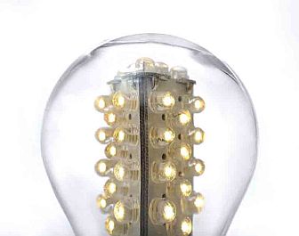 未來光源:燈泡中的發光二極管(LED),它們是通電後能發光的半導體。新型塑料將在未來照明發揮重要作用